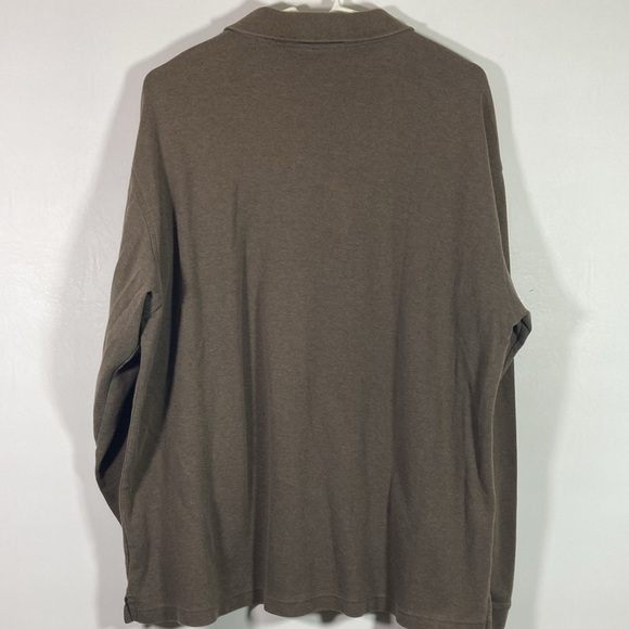 Izod Men Long Sleeve Collar Two Button Placket Shirt Size XL - Picture 5 of 9